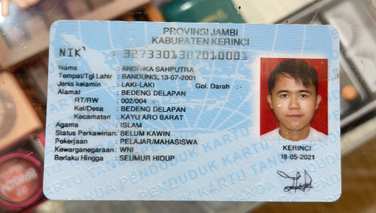 KTP SAKA ARIEF FANDIL - Provinsi Kalimantan Selatan